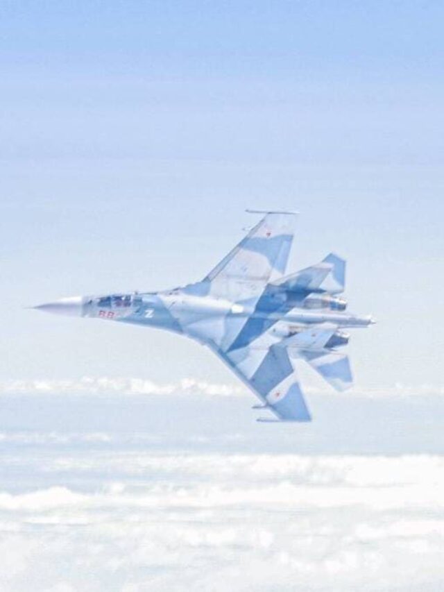 Caça Su-27 é fotografado por piloto de Eurofighter da força aérea alemã no baltico - Tem Lufwaffe no Twitter - Action média